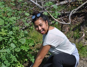 pulling weeds is fun lee