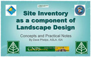Site Inventory as a component of Landscape Design